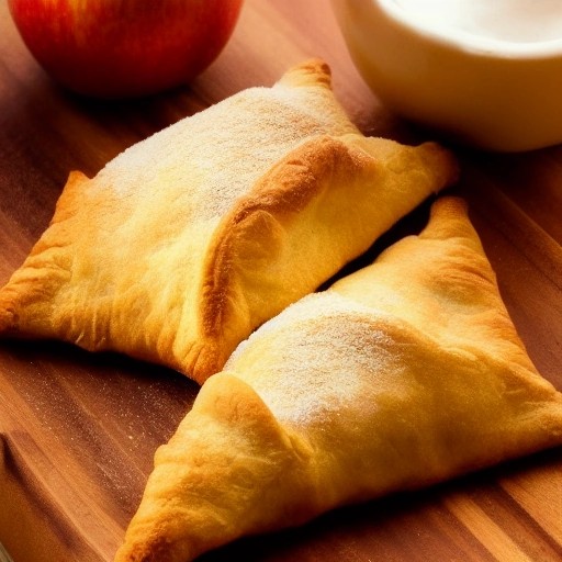 Warm cinnamon-spiced apple turnovers.