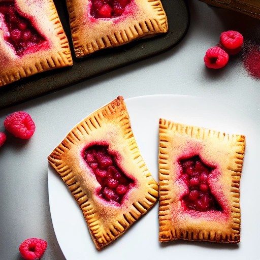 Raspberry puff pastry hand pies.