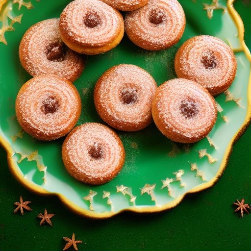 Festive holiday spiced palmiers.