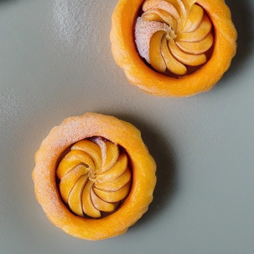 Crispy orange cinnamon palmiers.