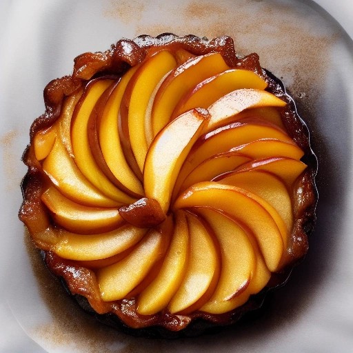 Caramelized classic French apple Tarte Tatin