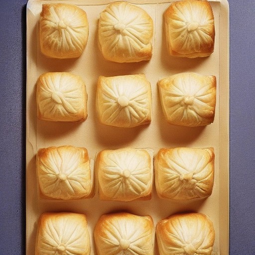 Flaky Easter hot cross puff pastry buns