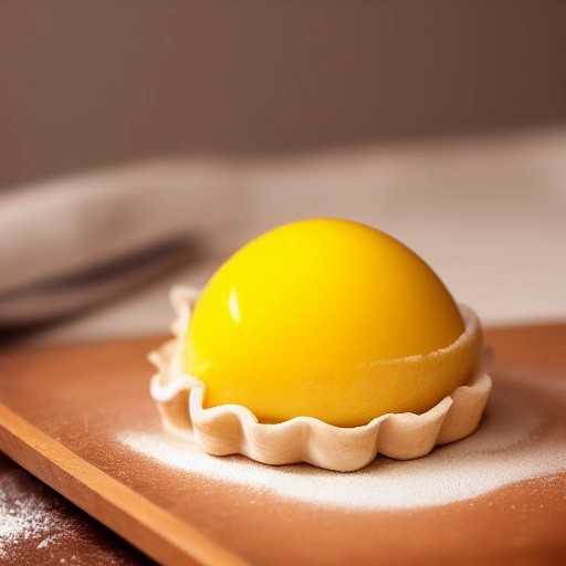 Applying egg wash to raw puff pastry dough