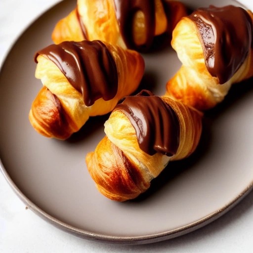 Easy three ingredient Nutella pastry croissants