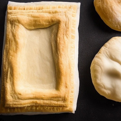Comparing raw puff pastry and shortcrust dough textures