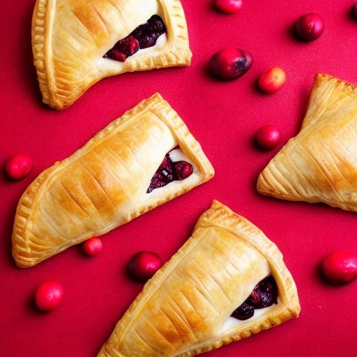 Festive turkey and cranberry puff pastry hand pies for holiday leftovers