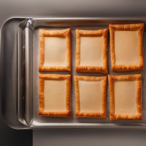 Examples of puff pastry shrinking during the baking process