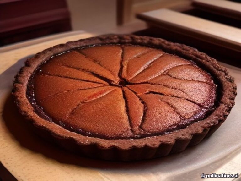 Baked Chocolate Custard Tart From Scratch