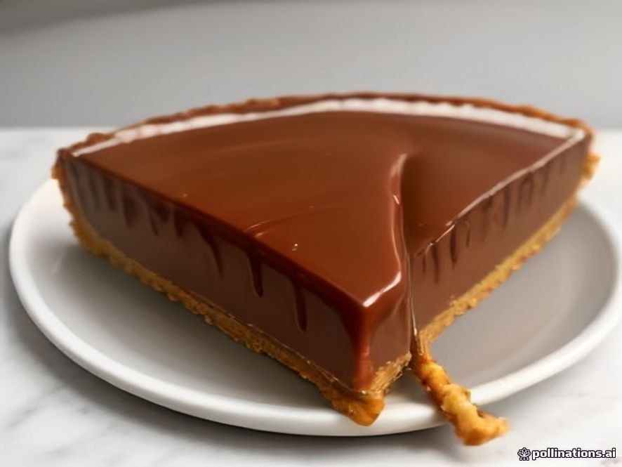 Chocolate Caramel Tart With Pretzel Crust