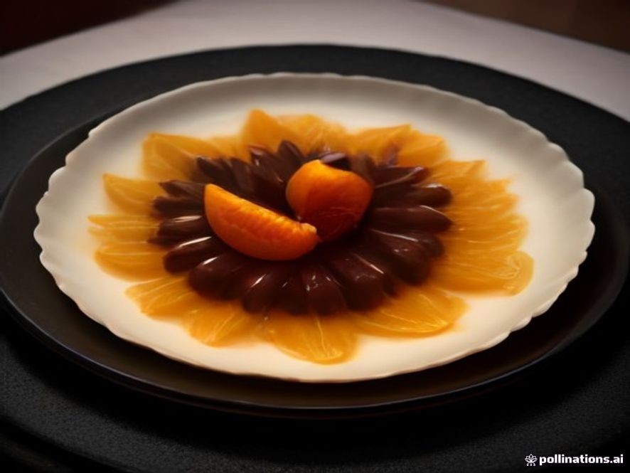 Chocolate Tart With Candied Orange Peel