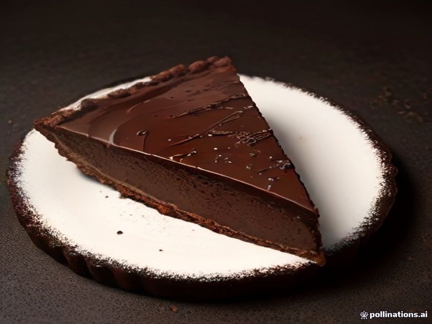 Chocolate Tart With Chocolate Shavings