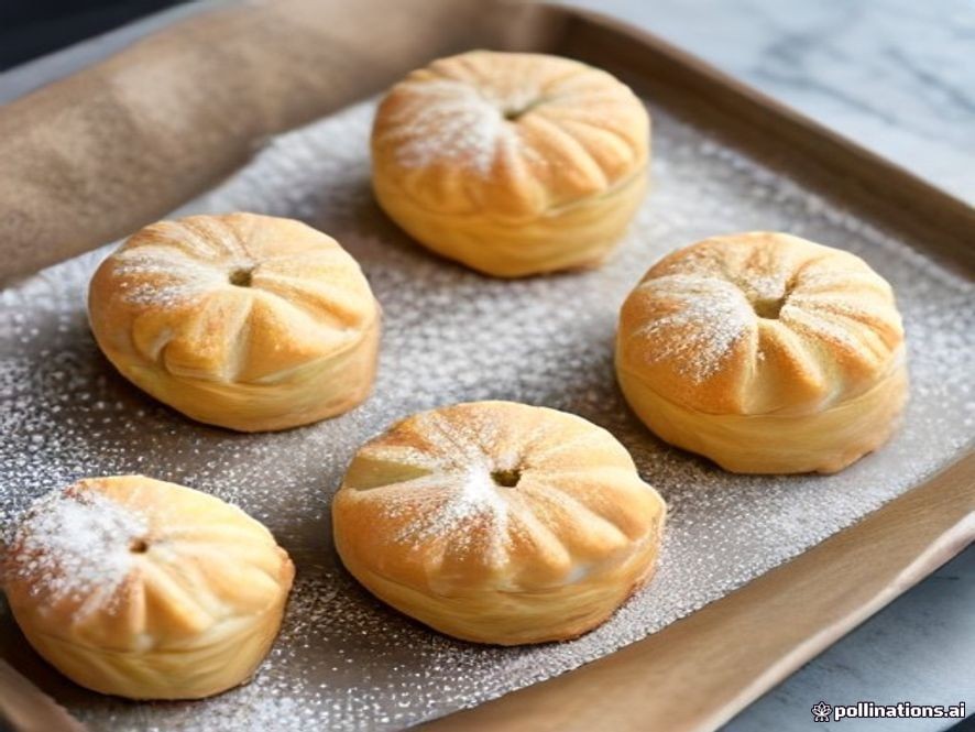 Easy bite-sized Apfelstrudel pastries made with puff pastry