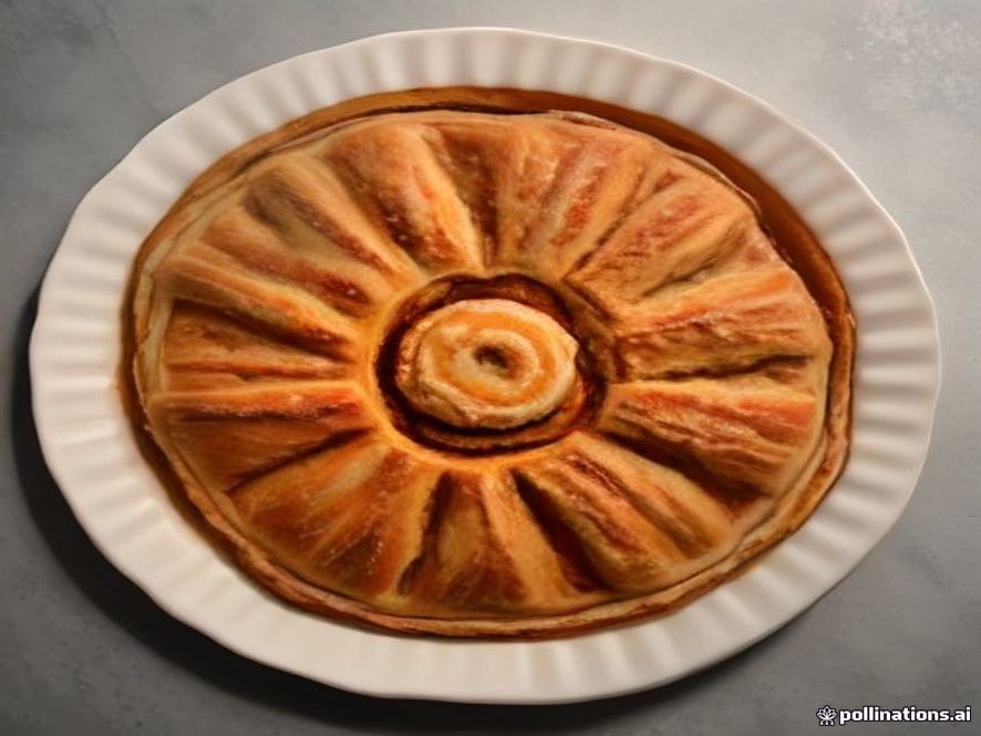 Flaky puff pastry Franzbrotchen rolls loaded with cinnamon sugar.