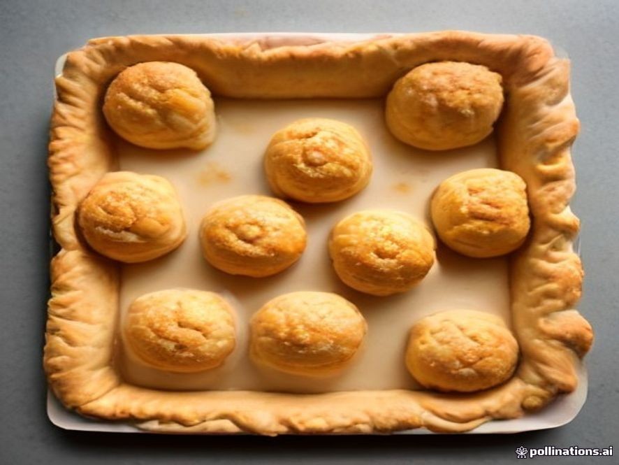 Quick German apple strudel bites wrapped in puff pastry