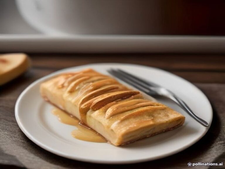 German apple strudel rich with brown sugar and tender apples