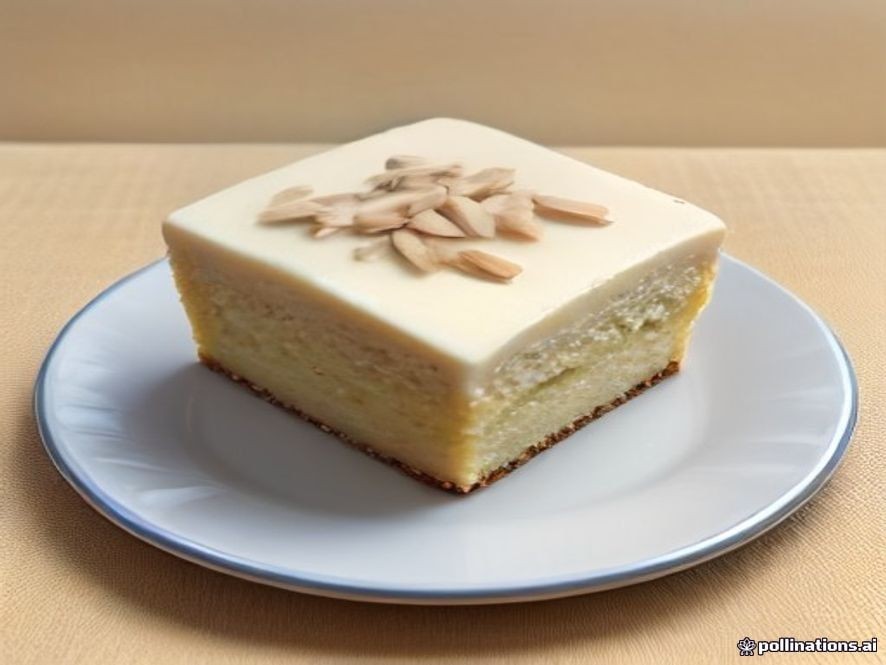 Traditional German Butterkuchen topped with butter and sliced almonds