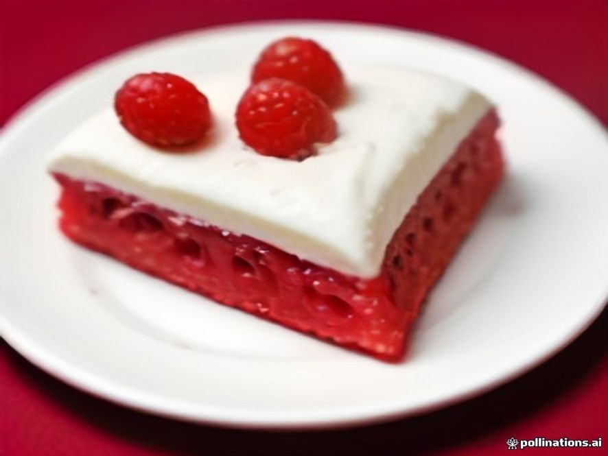 German raspberry pastry filled with smooth vanilla cream