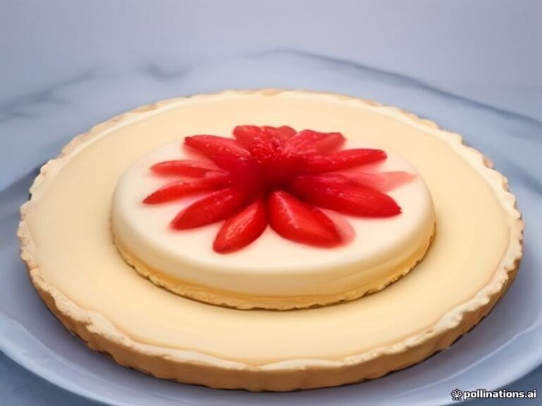 Vibrant German strawberry tart layered over silky vanilla custard