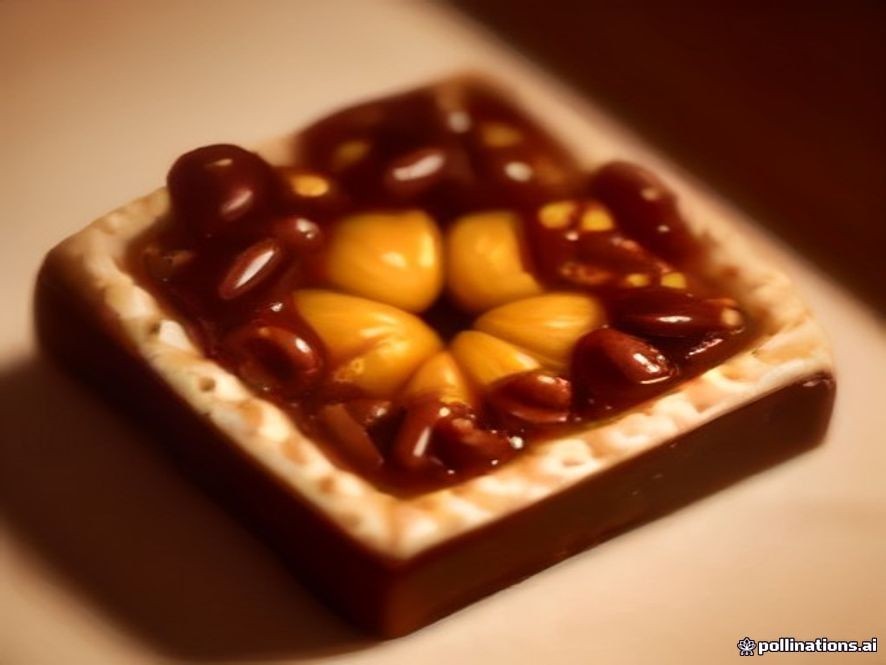 Traditional German hazelnut Nussecken with dark chocolate dipped tips